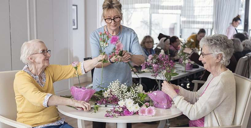 Maison de retraite atelier floral